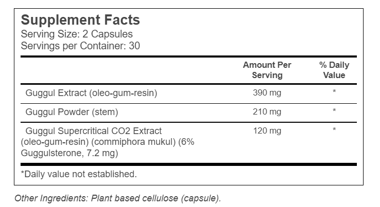 Guggul 60 vegcaps