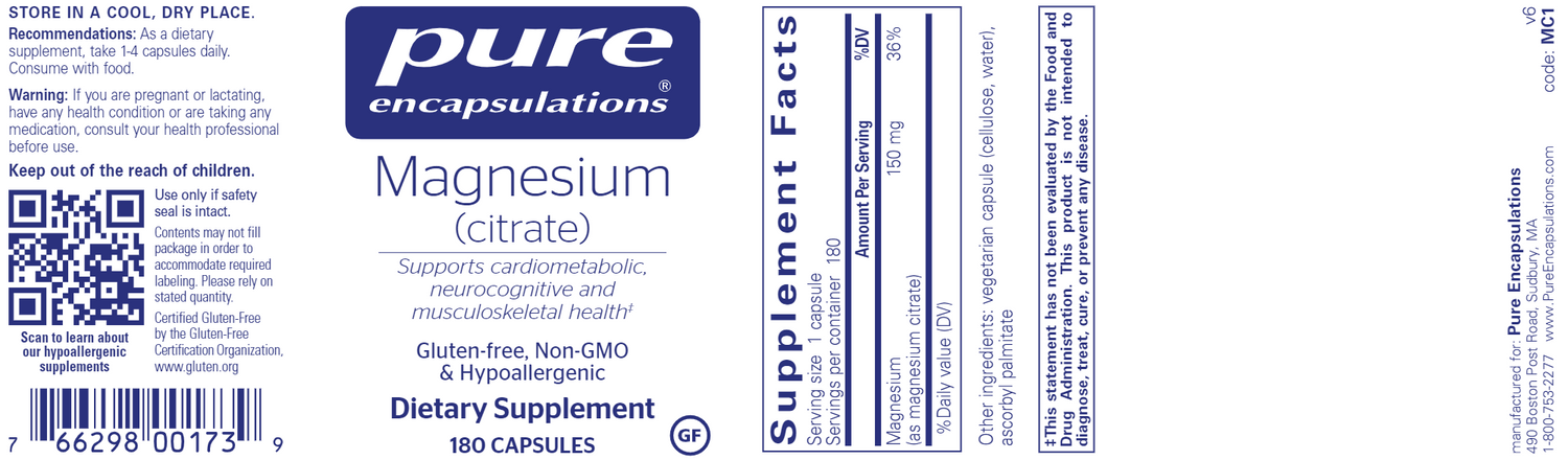 Magnesium (citrate) 150 mg