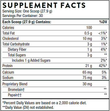 WHEY PROTEIN ISOLATE VANILLA